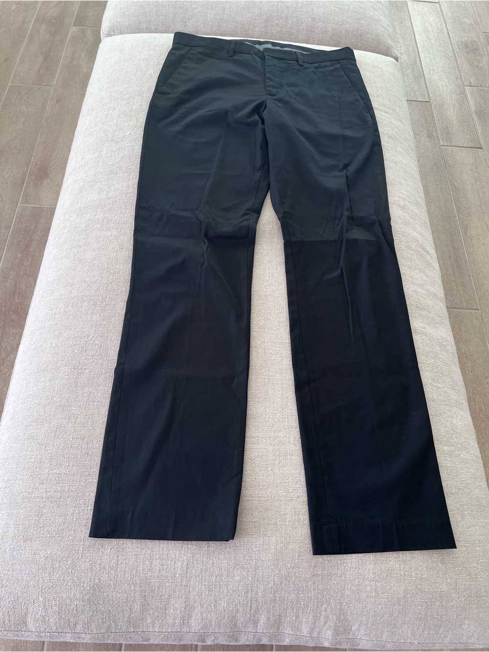 Express Men's Black Chino Pants - Straight Leg